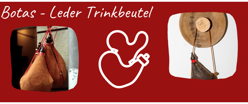 Botas - Spanische Leder Trinkbeutel