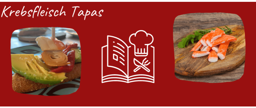 Tapas mit Krebsfleisch