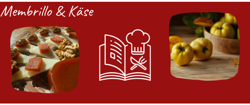 Tapas mit Membrillo und Käse