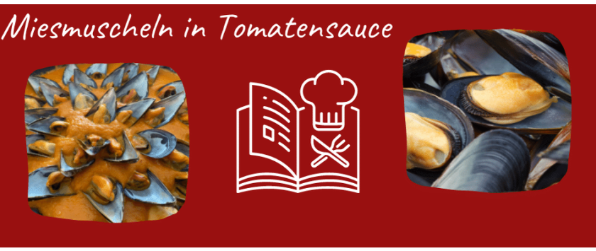 Miesmuscheln in pikanter Tomatensauce