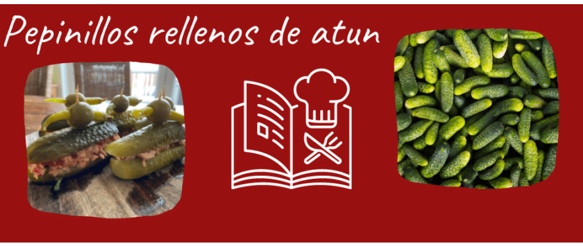 Pepinillos rellenos de atun