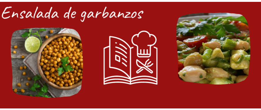 Sommersalat mit Kichererbsen