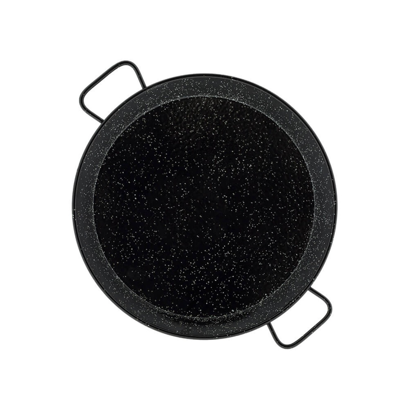 Molecuisine Paella-Pfanne Aus Carbonstahl - 35 Cm, Schwarz, Mit Holzgriff, Perfekt Für Paella & Andere Gerichte
