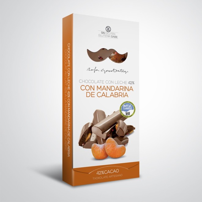 Gorrotxategi - Chocolate Leche 42% con Mandarina Calabria