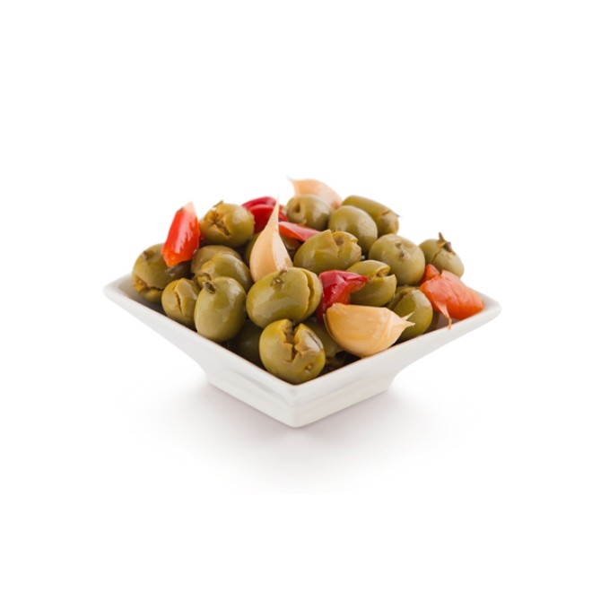 Jose Lou - Grüne Oliven mit Kern a la abuela Schale 2,5kg