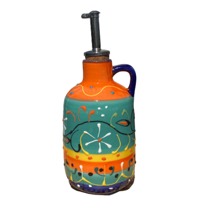 Ölspender für Olivenöl - Aceitera Rosalia - Verde Azul