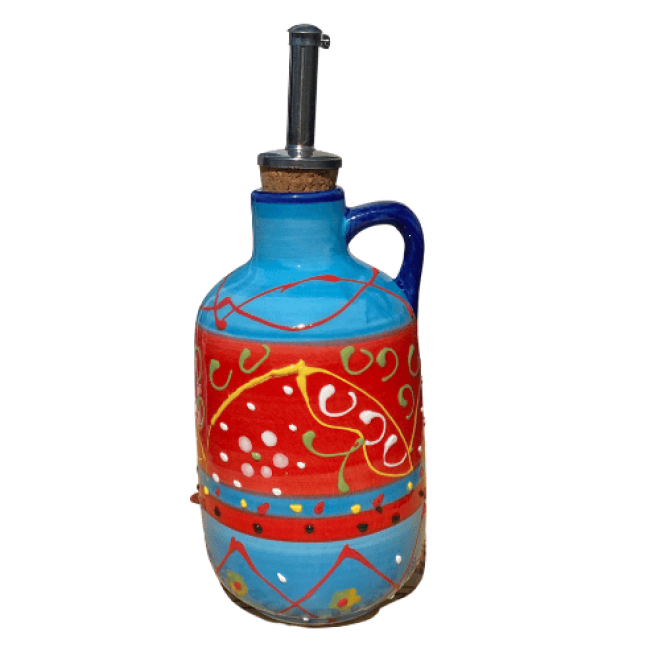 Ölspender für Olivenöl - Aceitera Rosalia - Rojo Azul