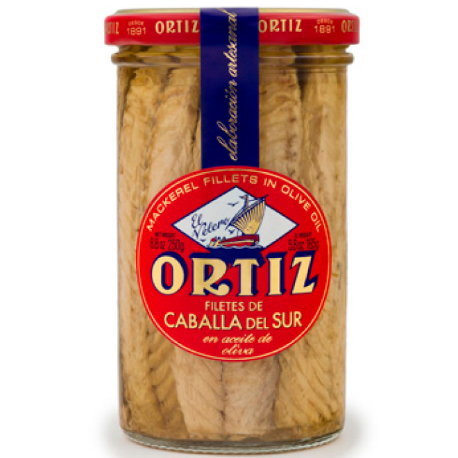 Ortiz Makrelen in Olivenöl im Glas