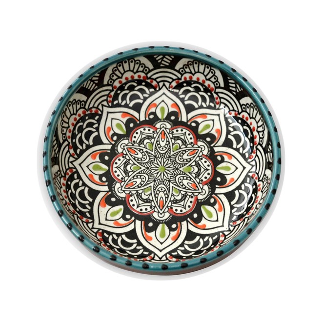 Salatschale - Gazania - Turquesa Blanco