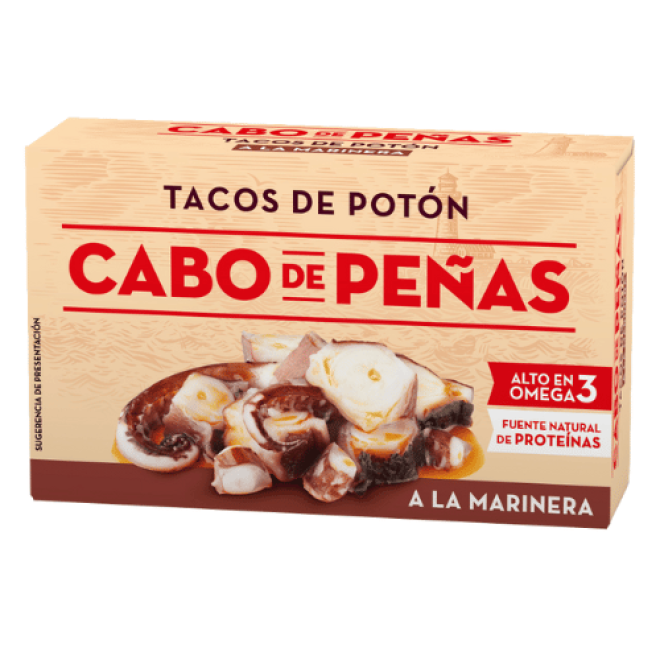 Cabo de Peñas Tintenfisch Stücke in Marinade nach Seemannsart