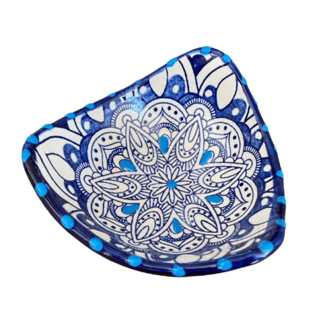 Tapas bowl - Cuenco de 3 Picos Gazania - Azul Azul Claro