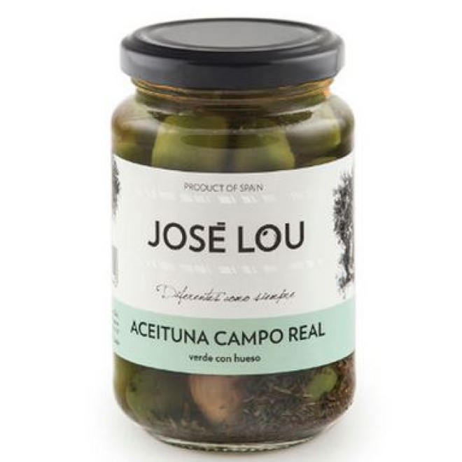 Jose Lou - Grüne Campo Real Oliven mit Kern