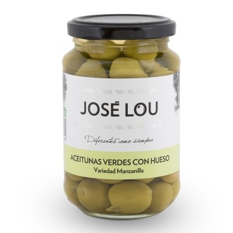 Jose Lou - Grüne Manzanilla Oliven mit Kern