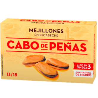 Cabo de Peñas - Mejillones - Miesmuscheln in Escabeche Marinade