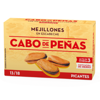 Cabo de Peñas - Mejillones - Miesmuscheln in pikanter Escabeche Marinade
