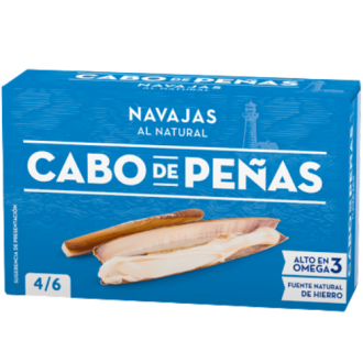 Cabo de Peñas - Navajas - Schwertmuscheln in Salzwasser