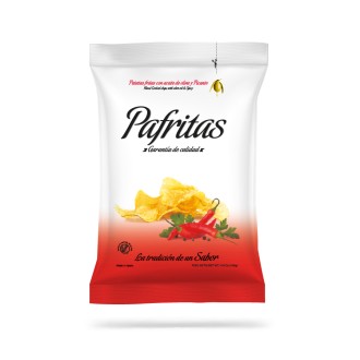 Pafritas - Pikante Kartoffelchips mit Olivenöl und Meersalz