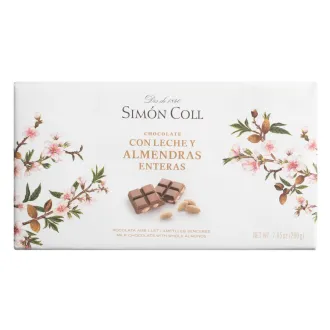 Simón Coll - Milk chocolate with whole almonds