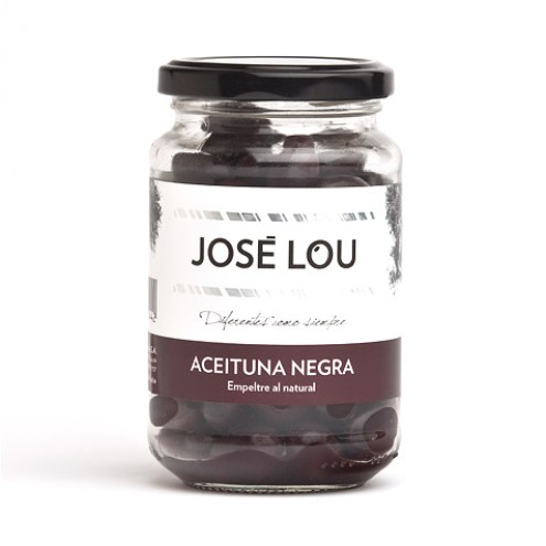 Jose Lou - Schwarze Empeltre Oliven mit Kern