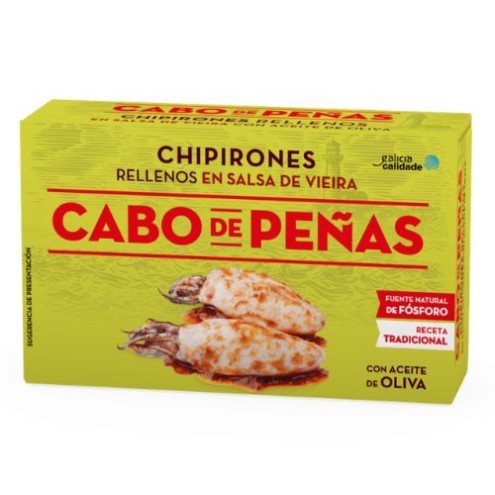 Cabo de Peñas - Chipirones rellenos en salsa Vieira