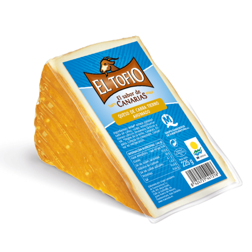 El Tofio - Junger kanarischer geräucherter Ziegenkäse