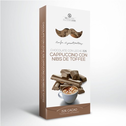 Gorrotxategi - Chocolate con Leche 32% - Cappuccino con Nibs Toffee
