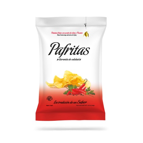 Pafritas - Pikante Kartoffelchips mit Olivenöl und Meersalz