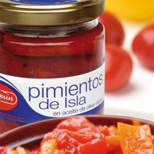 Arlequin - Pimientos de Isla - Paprikaschoten in nativem Olivenöl
