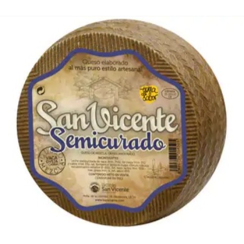 San Vicente - Semicurado - Halbgereifter Mischkäse - Mini Laib