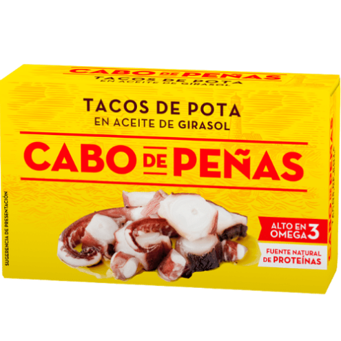 Cabo de Peñas - Tacos de Pota - Tintenfisch in Sonnenblumenöl