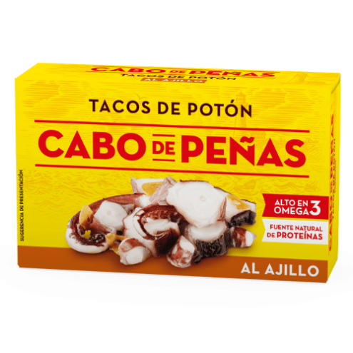 Cabo de Peñas - Tacos de Pota - Tintenfisch al Ajillo