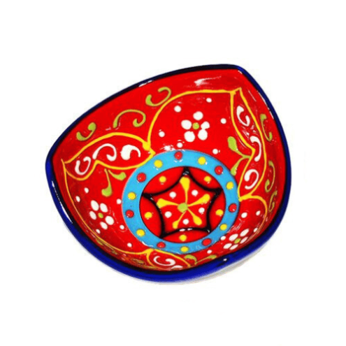Tapas Schälchen - Cuenco de 3 Picos Rosalia - Rojo Azul