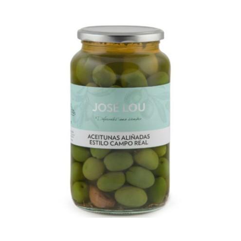 Jose Lou - Grüne Campo Real Oliven mit Kern - 500g